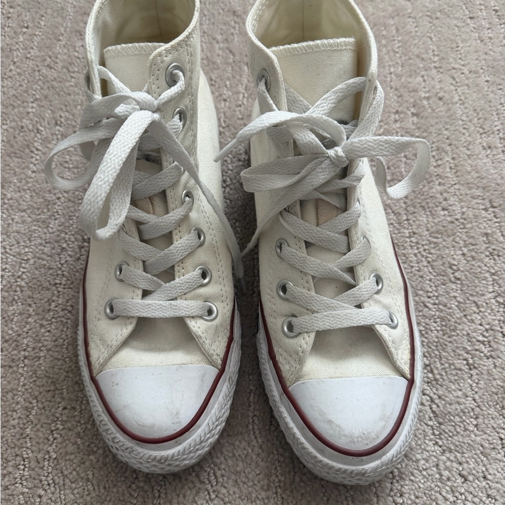 Classic White High-Top Sneakers